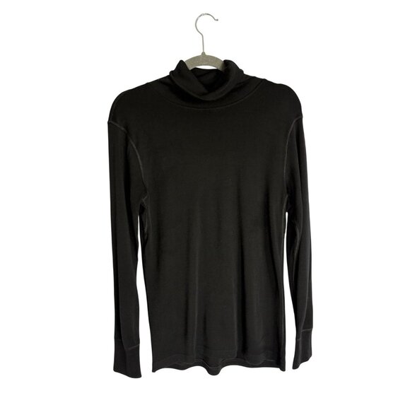 WoolX Prescott Turtleneck 100% Merino Wool Baselayer Black-sz Medium - Picture 7 of 7